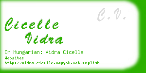 cicelle vidra business card
